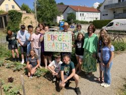Unser Bürgergarten Schild