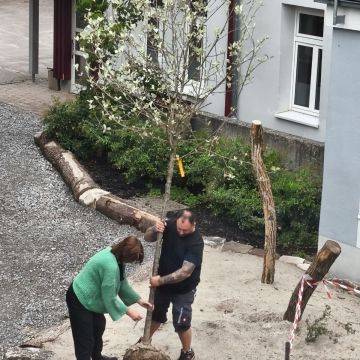 Schulleitung und Hausi