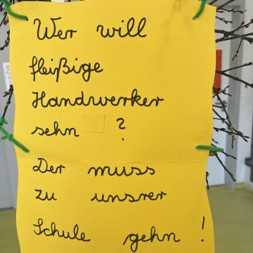 Ein Mottoschild